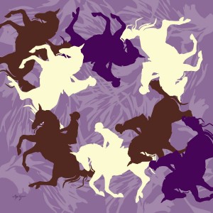 Equestrian Carousel Scarf