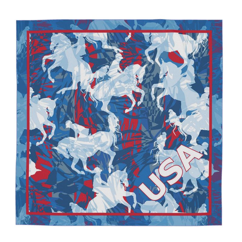 Paris Olympic Equestrian large Silk Scarf