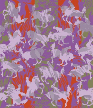 Jumper Warm Up Horizontal Repeating Fabric
