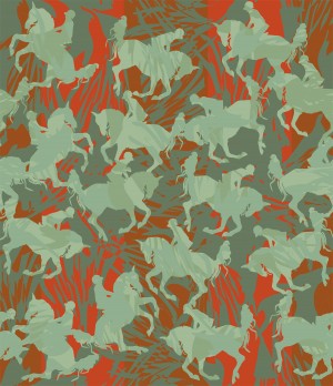 Jumper Warm Up Horizontal Repeating Fabric