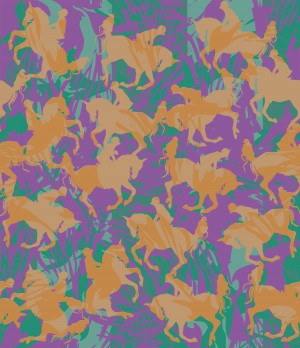 Jumper Warm Up Horizontal Repeating Fabric