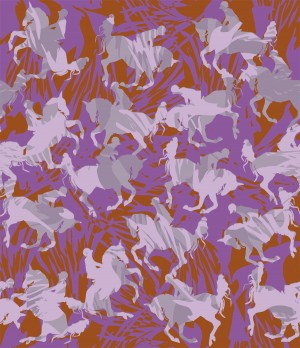 Jumper Warm Up Horizontal Repeating Fabric