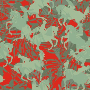 Jumper Warm Up Vermillion Repeat Fabric